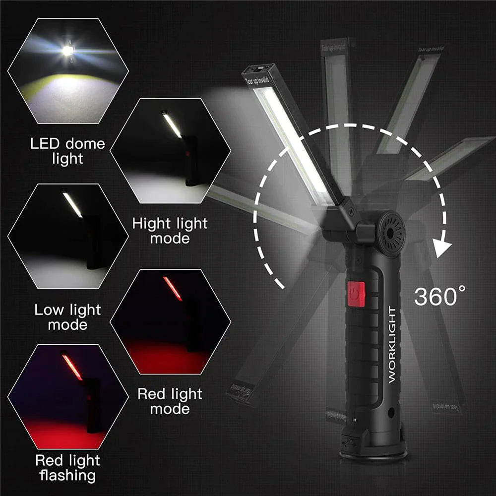 Welding Flashlight Rechargeable LED With Magnetic Base