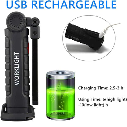 Welding Flashlight Rechargeable LED With Magnetic Base